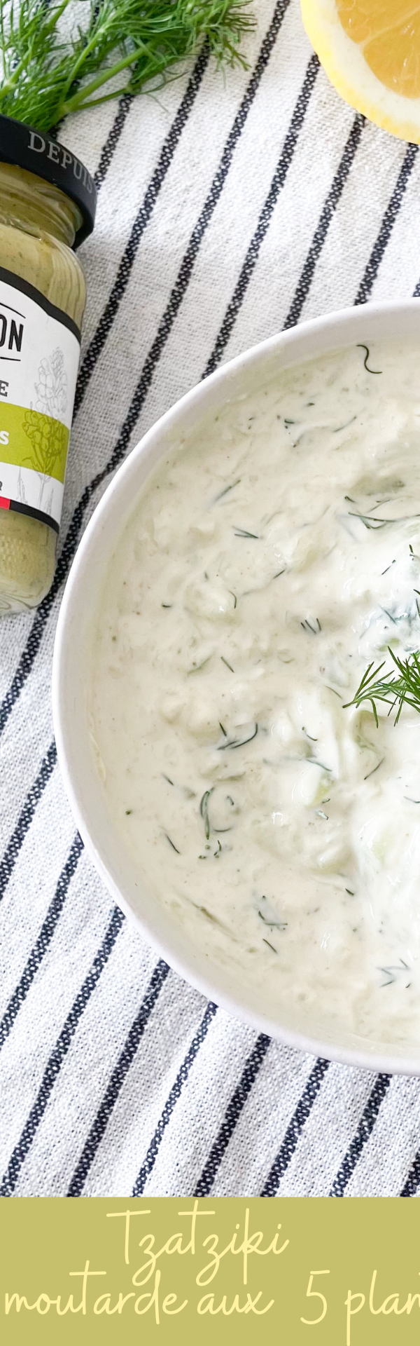 Tzatziki à la moutarde 5 plantes