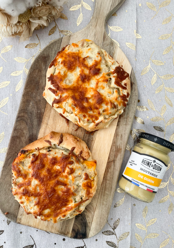 Tartelettes au thon et fromage à la moutarde de Dijon